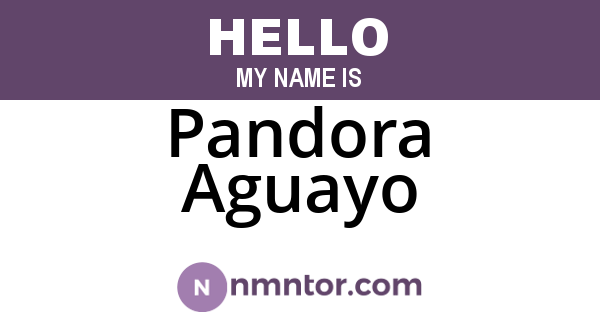 Pandora Aguayo