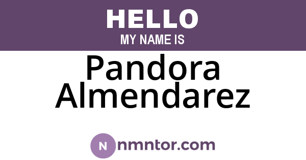Pandora Almendarez