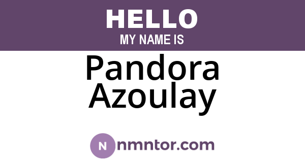 Pandora Azoulay