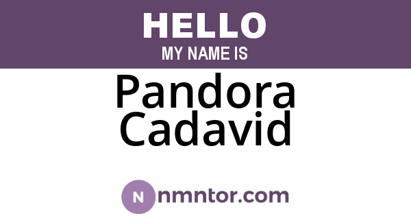 Pandora Cadavid