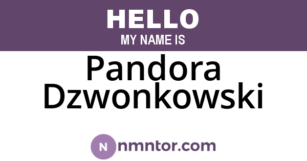 Pandora Dzwonkowski