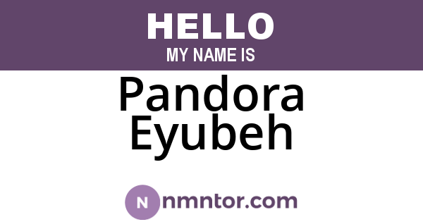Pandora Eyubeh
