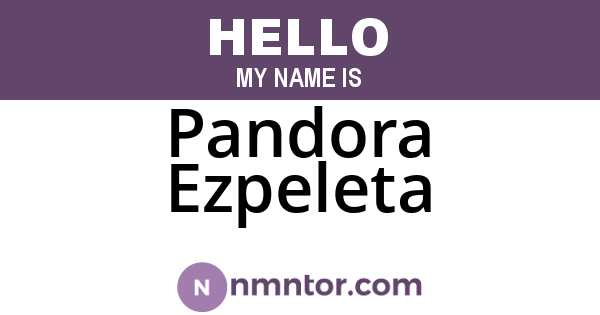 Pandora Ezpeleta