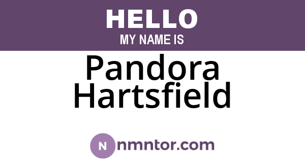 Pandora Hartsfield