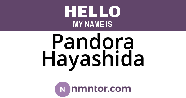 Pandora Hayashida