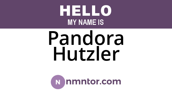 Pandora Hutzler