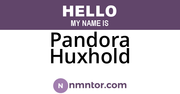 Pandora Huxhold