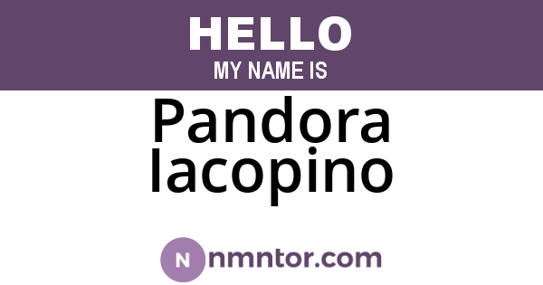 Pandora Iacopino
