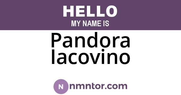 Pandora Iacovino