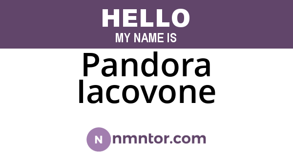 Pandora Iacovone