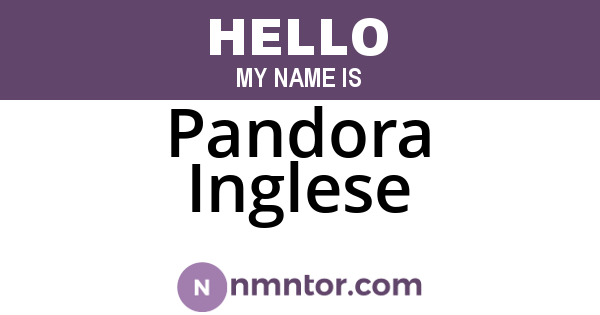 Pandora Inglese