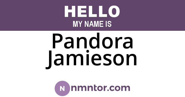 Pandora Jamieson