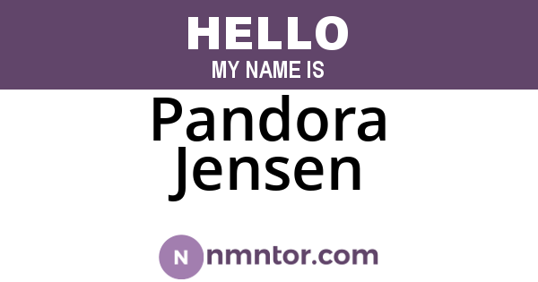 Pandora Jensen