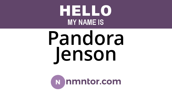 Pandora Jenson