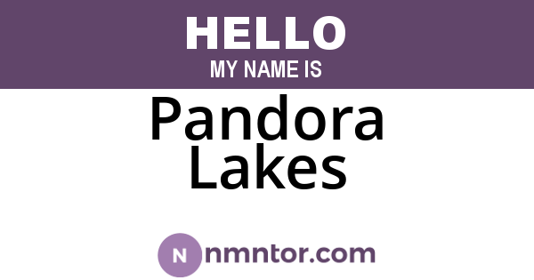 Pandora Lakes