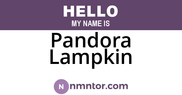 Pandora Lampkin