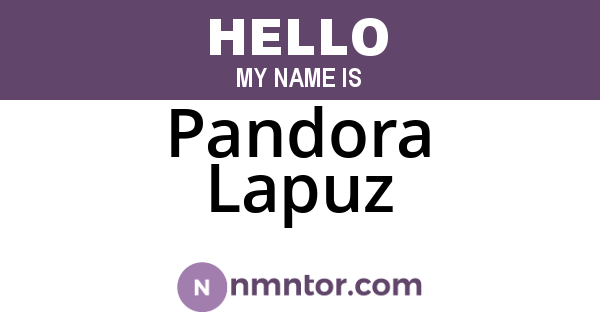 Pandora Lapuz