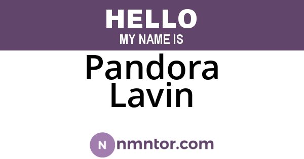 Pandora Lavin