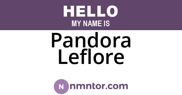 Pandora Leflore