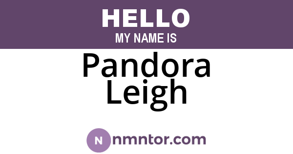 Pandora Leigh