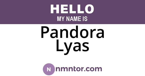 Pandora Lyas