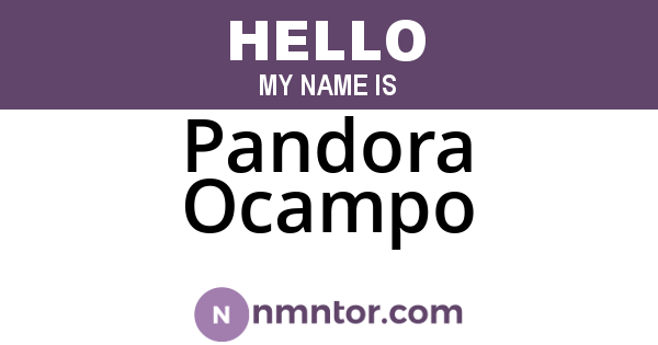 Pandora Ocampo