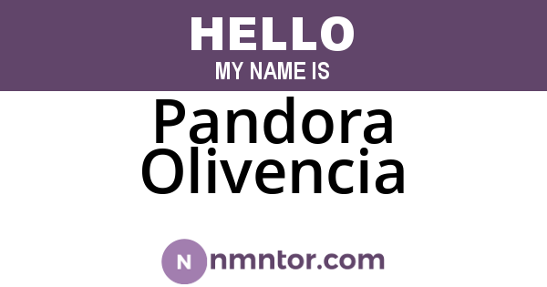 Pandora Olivencia