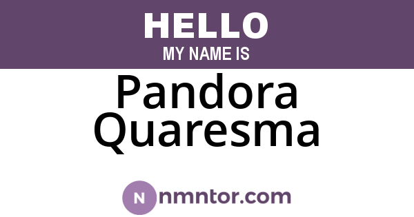Pandora Quaresma