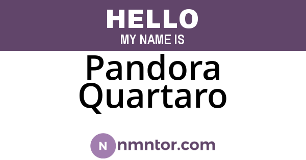Pandora Quartaro