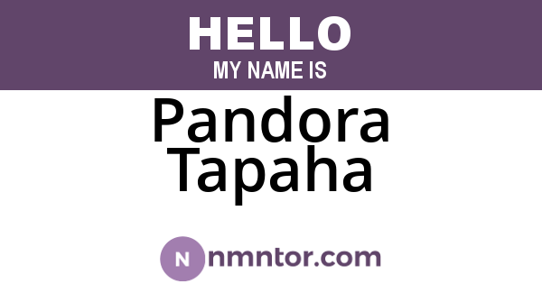 Pandora Tapaha