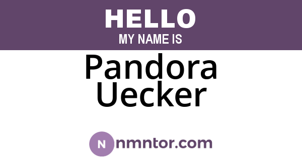 Pandora Uecker