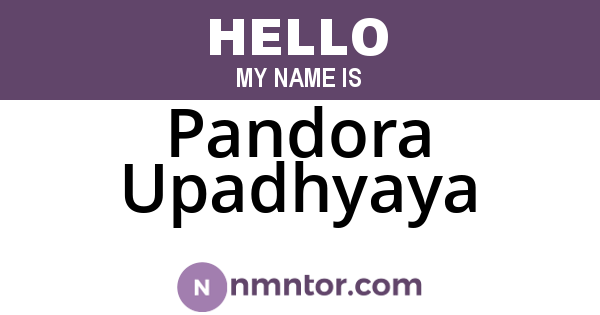Pandora Upadhyaya