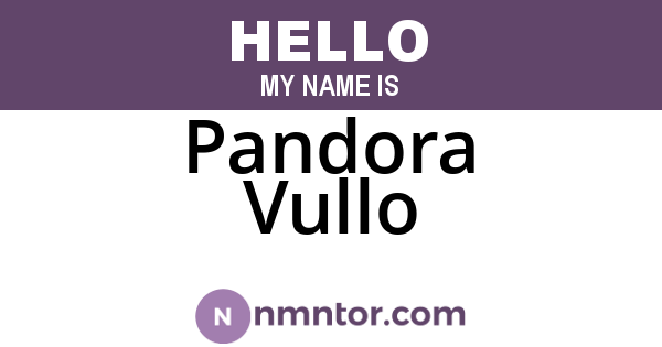 Pandora Vullo