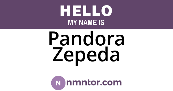 Pandora Zepeda