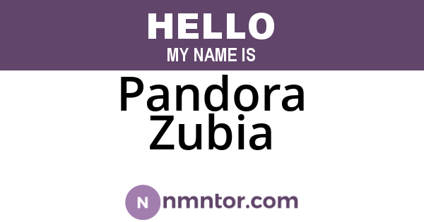 Pandora Zubia