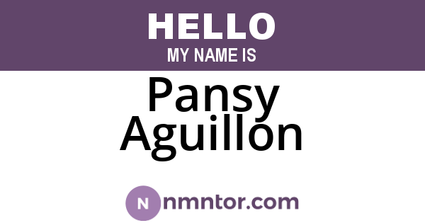 Pansy Aguillon
