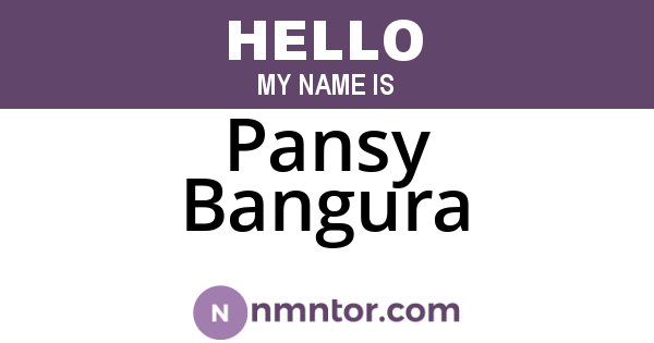 Pansy Bangura