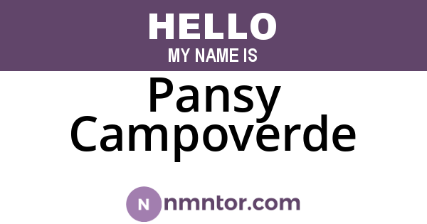 Pansy Campoverde