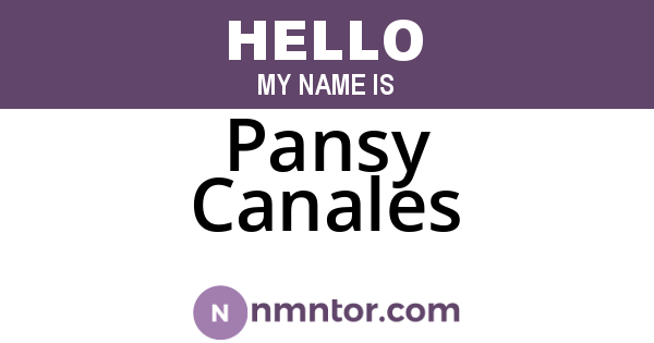 Pansy Canales