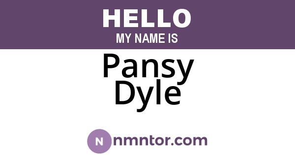Pansy Dyle