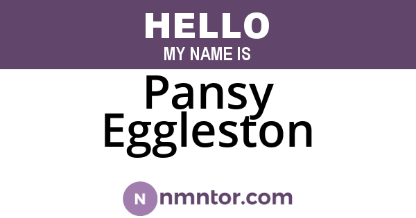 Pansy Eggleston