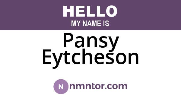 Pansy Eytcheson