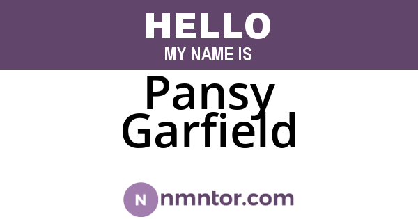Pansy Garfield