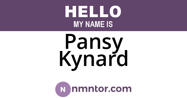 Pansy Kynard
