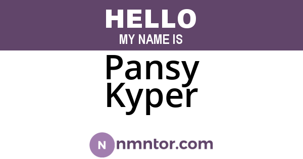 Pansy Kyper