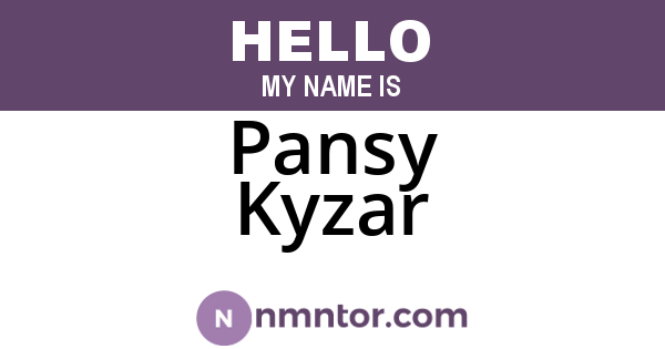 Pansy Kyzar
