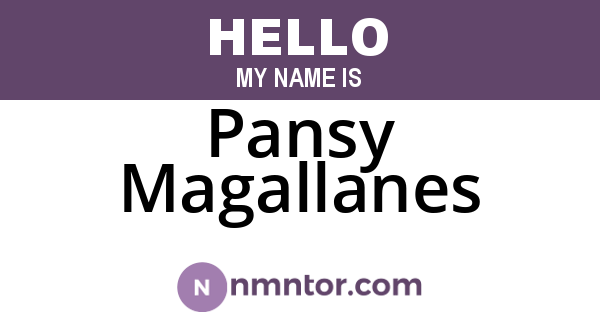 Pansy Magallanes
