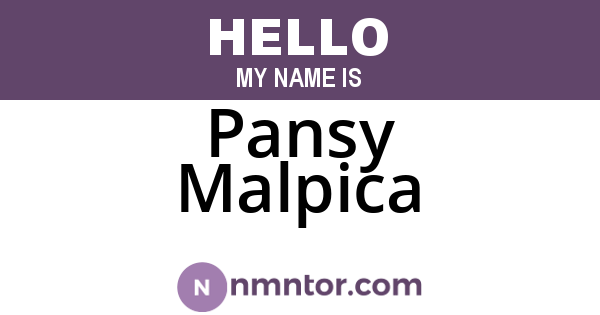 Pansy Malpica
