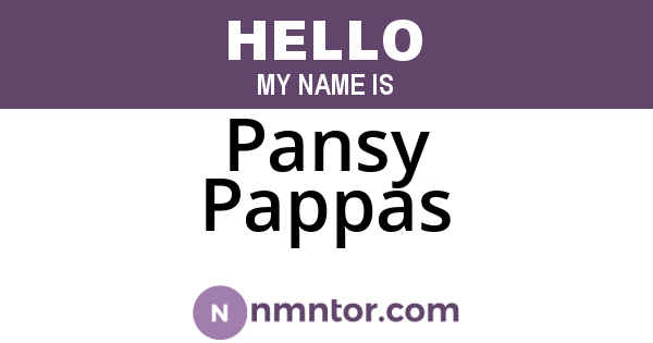 Pansy Pappas