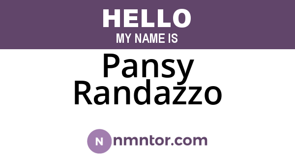 Pansy Randazzo